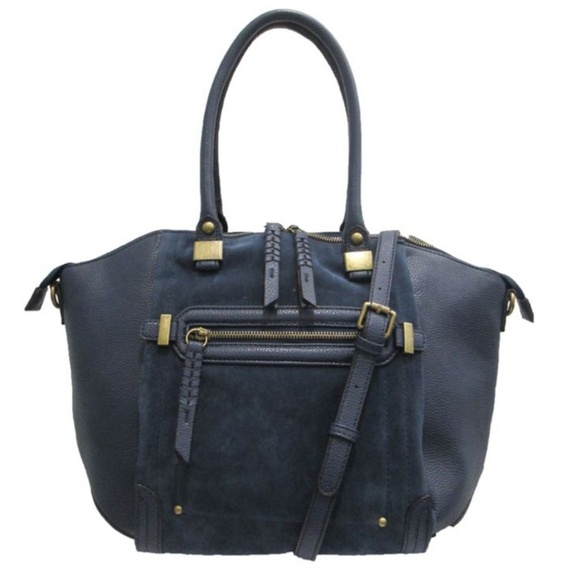 Chinese Laundry Handbags - Chinese laundry Erica suede large satchel NWT